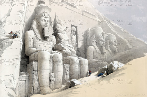 The Great Temple of Abu Simbel. Nubia