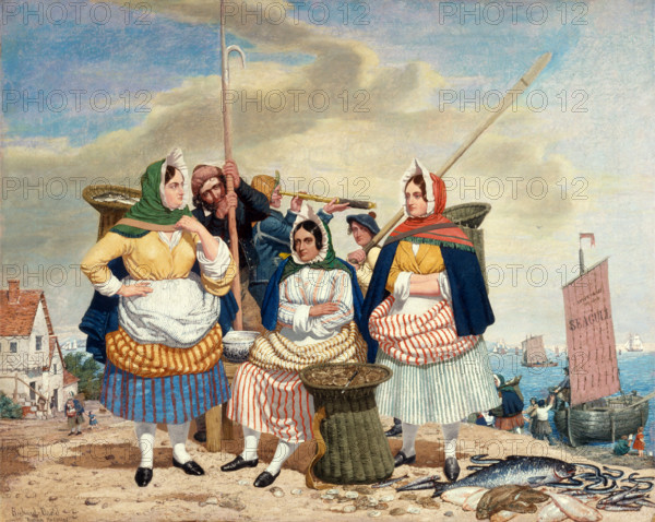 Fish market on the beach