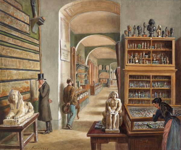 The second cabinet of the Egyptian collection