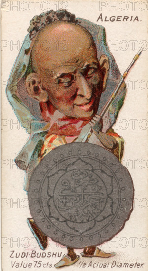 Coins from various countries with symbolic people