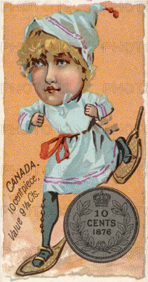 Coins from different countries with symbolic people