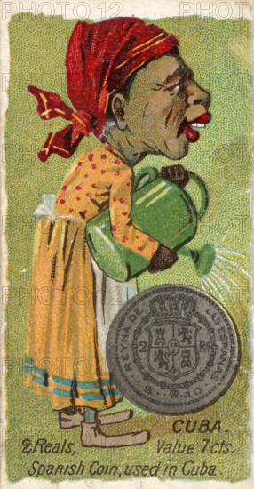 Coins from various countries with symbolic people