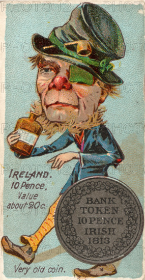 Coins from different countries with symbolic people