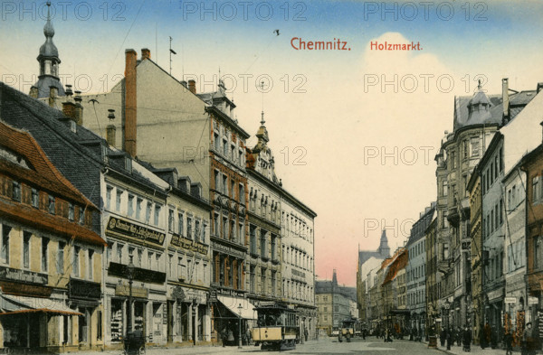 The timber market in Chemnitz