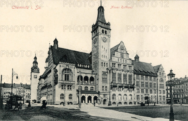 The new town hall in Chemnitz