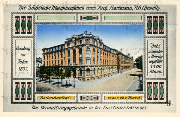 The Saxon machine factory of R. Hartmann in Chemnitz in 1914