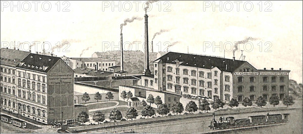 Textile machinery factory Heinrich Ferdinand Kvºchenmeister