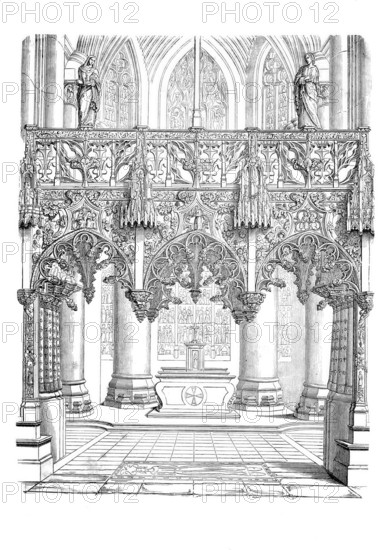 A rood screen.