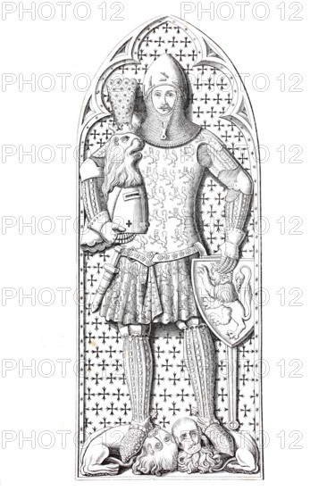 Gravestone of Gunther von Schwarzburg in the Cathedral of Frankfurt.