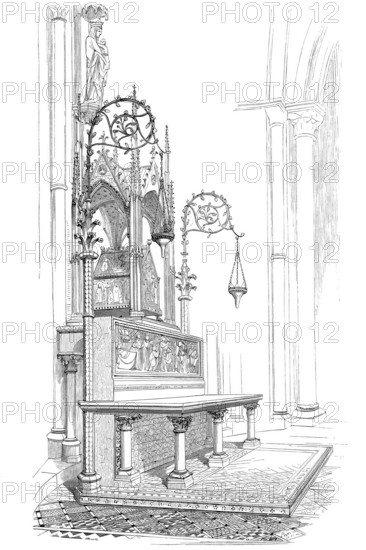 Altar of the Lady Chapel in the Church of Saint-Denis.