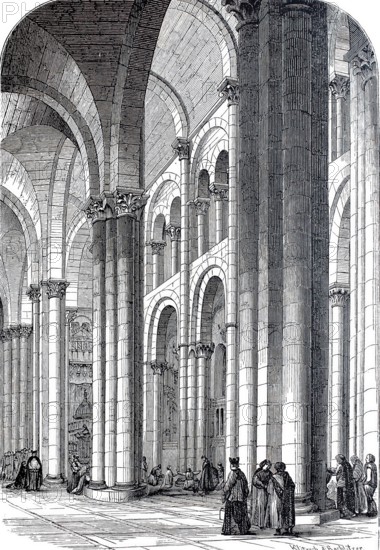 Interior of the Cathedral of Santiago de Compostela.