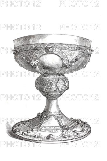 The richly decorated chalice of Saint Remigius.