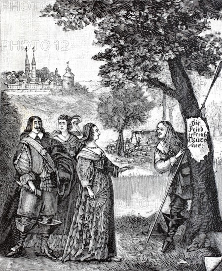 People in the Poetenwald near Pegnitz in the Nuremberg region.