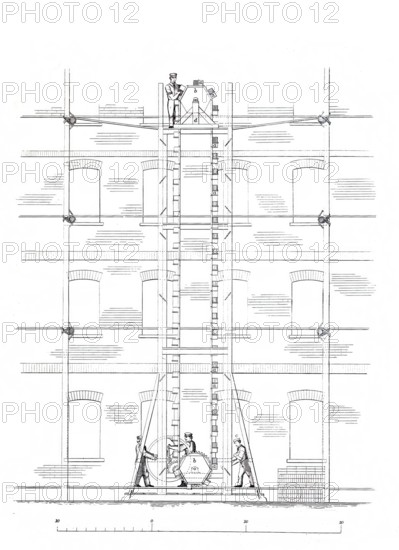 Brick conveyor machine.