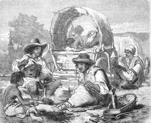 Wandering Gypsies at work.