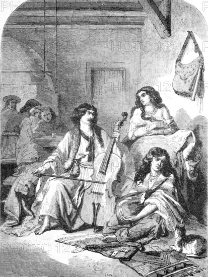 Gypsy musicians from the Moldavia region.