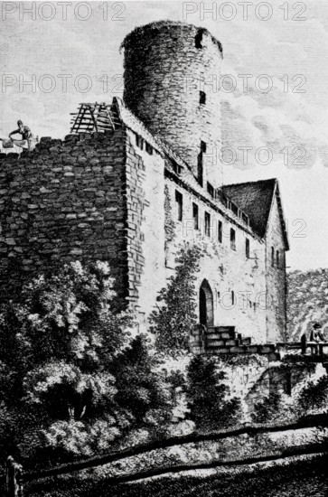 Thann Castle in the Middle Ages.