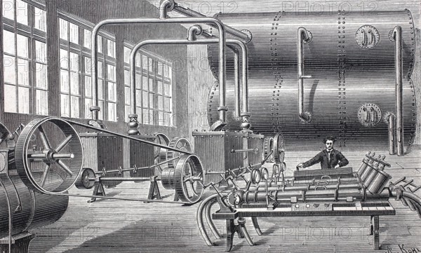 Pneumatic tube post.