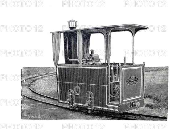 Petroleum engine locomotive.