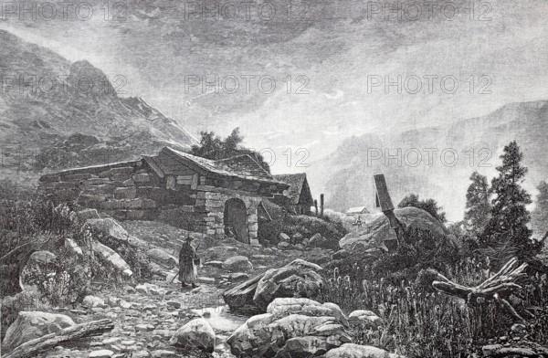 After the thunderstorm in the mountains.