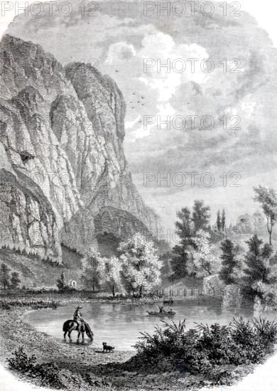 The Martinswand near Zirl in Tyrol.