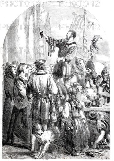 Illustration from a novel by Adolf Mutzelburg.