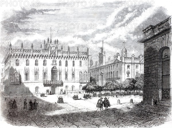 The Royal Palace and the Customs House.