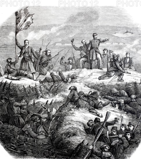 Storming of the fortifications on Malakov Hill.