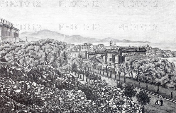 View of the city of Ajaccio.