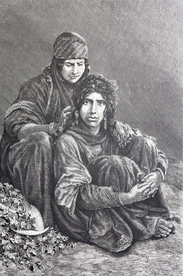 Women from the Bedouin tribe.