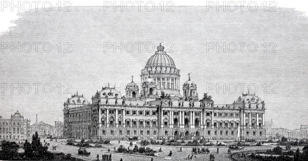 Award-winning design for the Reichstag building by Professor Thierlich.