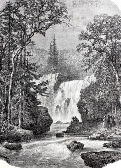 The waterfall of Geroldsau.