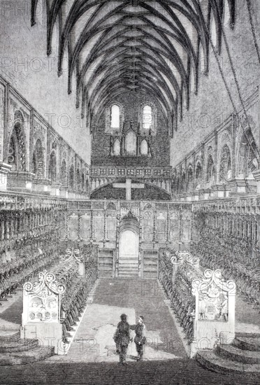 Interior, choir stalls, Maulbronn Monastery Church.