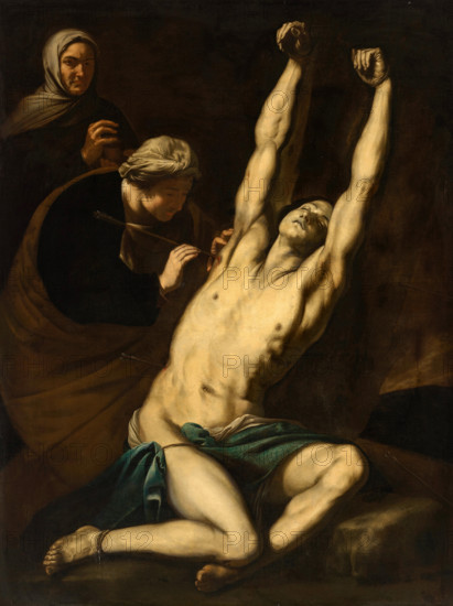 Saint Sebastian tended by Saint Irene