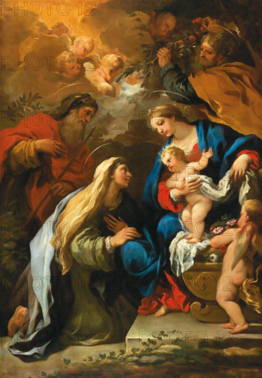 The Holy Family With Saints Anne And Joachim