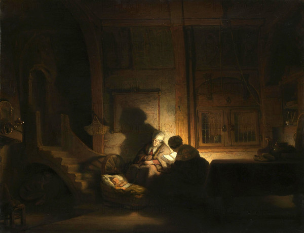 The Holy Family at Night