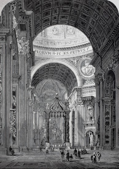 Interior of St. Peter's Basilica.