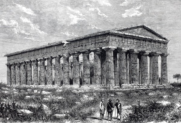 The Temple of Neptune in Paestum.