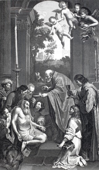 The Last Communion of Saint Sophronius Eusebius Hieronymus.