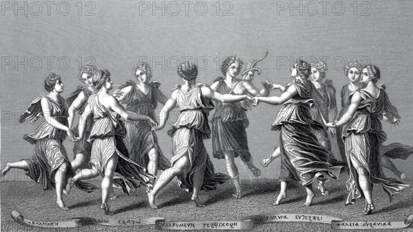 Apollo and the Nine Muses.