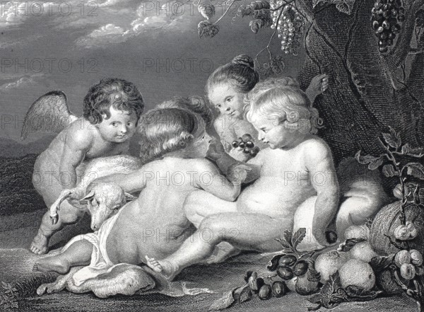 Christ and John as children.