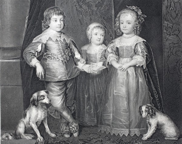 The children of King Charles I.