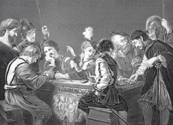 Roman soldiers in conversation.