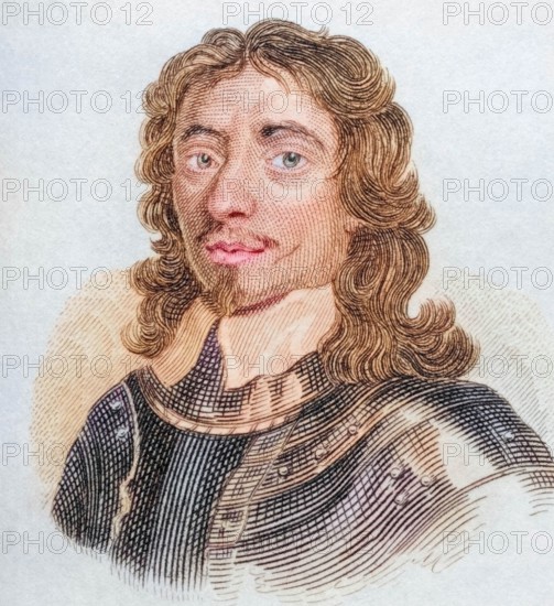 Thomas Fairfax. 3rd Lord Fairfax of Cameron (born 17 January 1612 in Denton. Yorkshire. died 12 November 1671 in Nunappleton) was a general and commander-in-chief of the Parliamentary Army during the English Civil War. Historical. colored. digitally restored reproduction from an original from the 19th century