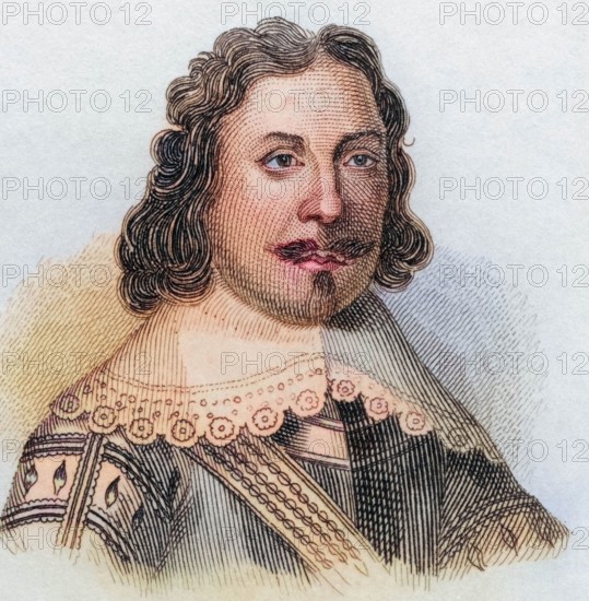Ferdinando Fairfax. 2nd Lord Fairfax of Cameron. 1584 to 1648. English Parliamentary General. Historical. colorized. digitally restored reproduction from an original from the 19th century