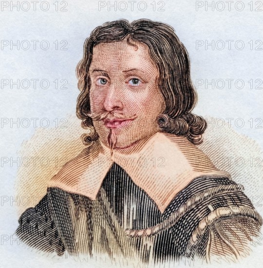 Robert Greville. 2nd Baron Brooke (born May 1607. died March 2. 1643 in Lichfield) was a general in the English Civil War on the Republican side. Historical. colorized. digitally restored reproduction from an original from the 19th century