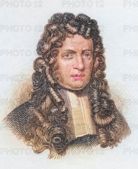 Johann Georg Graevius (born 29 January 1632 in Naumburg. died 11 January 1703 in Utrecht) was a German classical philologist and textual critic. from the book Crabbe's Historical Dictionary. 1825. Historical. colored. digitally restored reproduction from an original from the 19th century