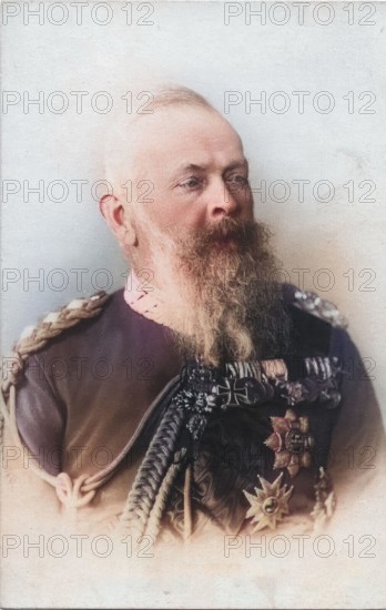 Luitpold Karl Joseph Wilhelm of Bavaria (born 12 March 1821 in Würzburg. died 12 December 1912 in Munich) was Prince Regent of the Kingdom of Bavaria from 1886 until his death. Historical. digitally restored reproduction from a 19th-century original