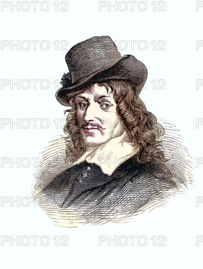 Frans Hals (born between 1580 and 1585 in Antwerp. died 26 August 1666 in Haarlem) was a Dutch painter. digitally restored reproduction of an old original. historical. exact date unknown