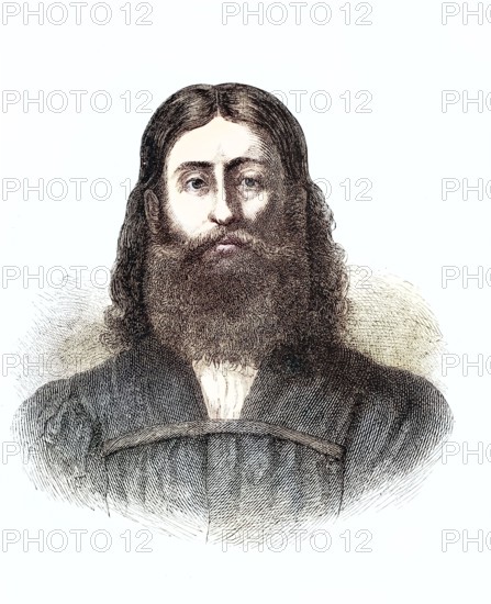 Giorgione. full name Giorgio da Castelfranco. Zorzo da Castelfranco (born 1478 in Castelfranco Veneto. died before 25 October 1510 in Venice). was an Italian painter of the Renaissance. digitally restored reproduction of an old original. historical. exact date unknown